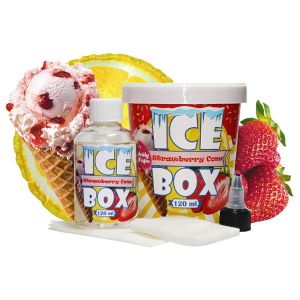 Жидкость ICE BOX — Lemon - Strawberry Cone | Купить с доставкой