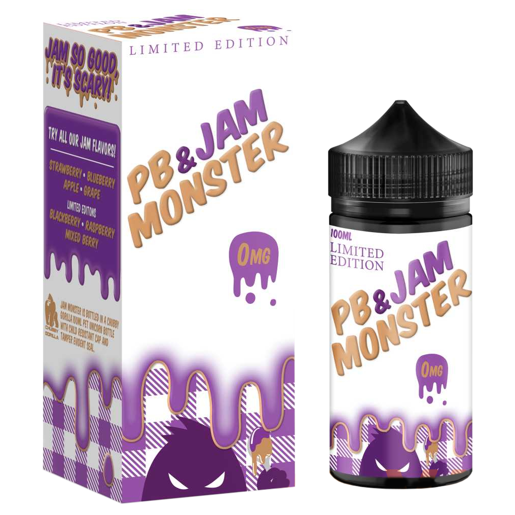 Jam Monster PB & Grape Jam 100 мл (3 Мг)